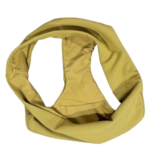 Lululemon Clear waters mid Rise bikini bathing suit bottom embroidered gold - Picture 6 of 9